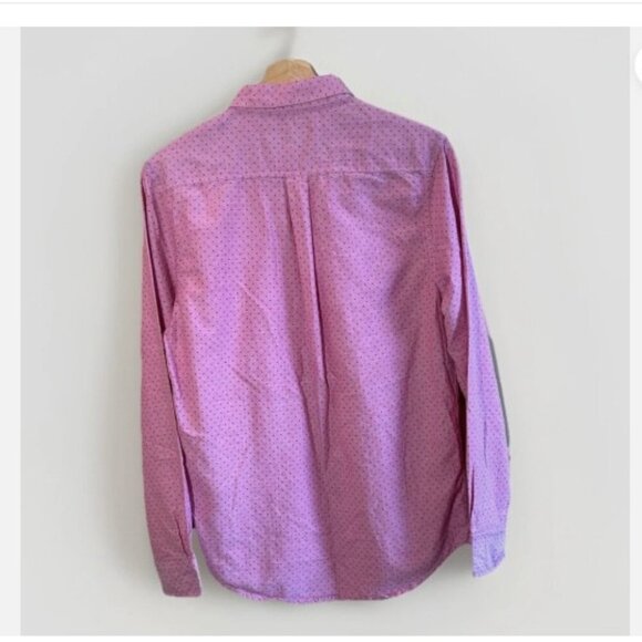 Heritage Report Collection Shirt Mens Size Medium Slim Fit Long Sleeve Pink Blue - Picture 9 of 10